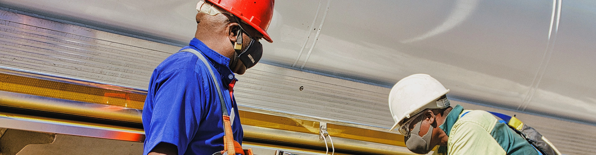 two construction workers